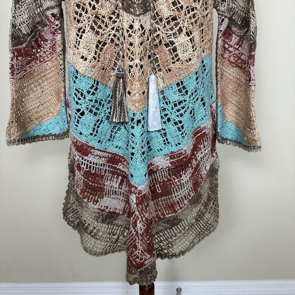 $120 NWT Soft Surroundings Crochet Tunic Size Petite Small PS Cottagecore Boho - Picture 7 of 16